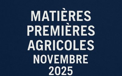 Matières premières agricoles en Novembre 2025